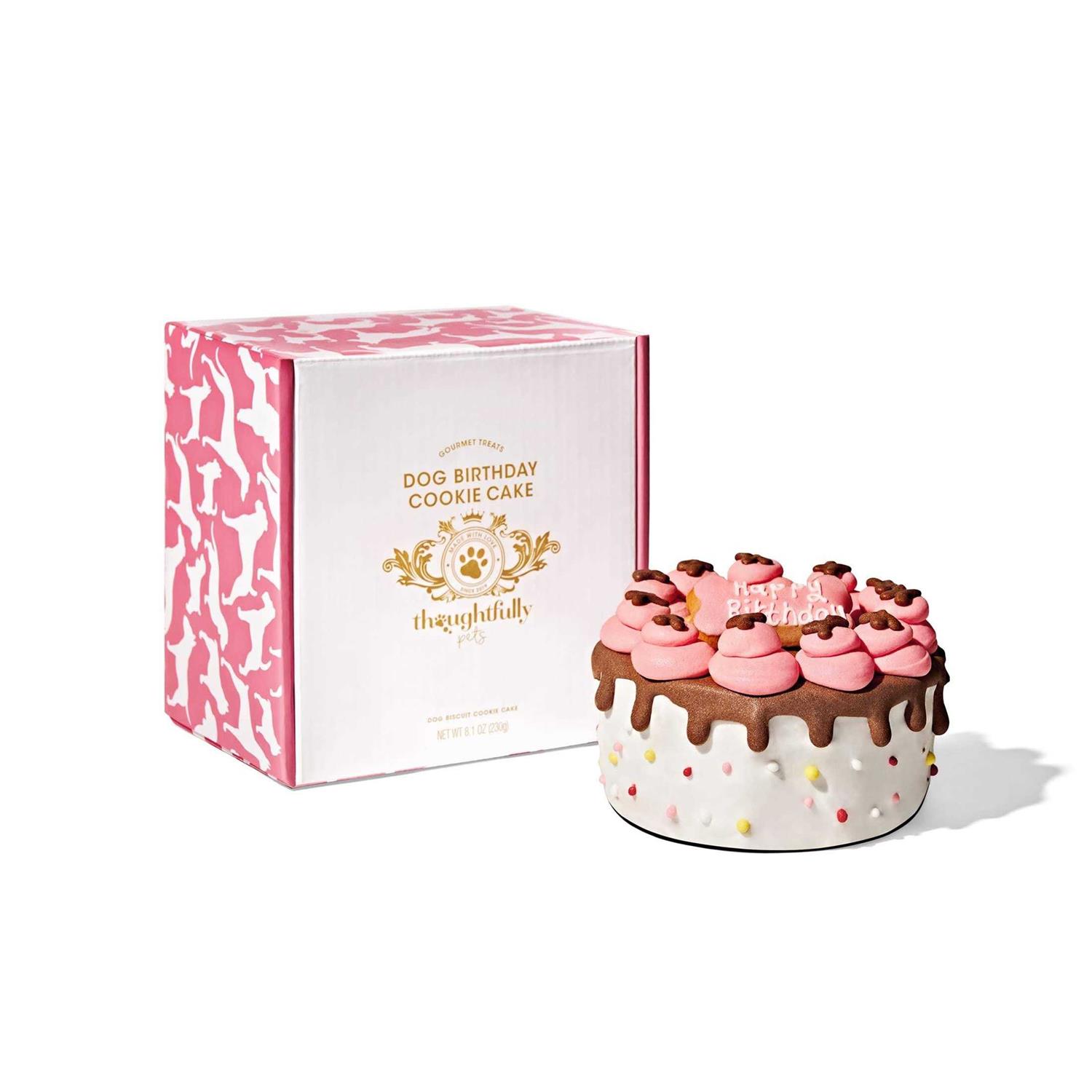 Thoughtfully Pets Dog Happy Birthday Mini Cookie Cake - Pet Supplies online store