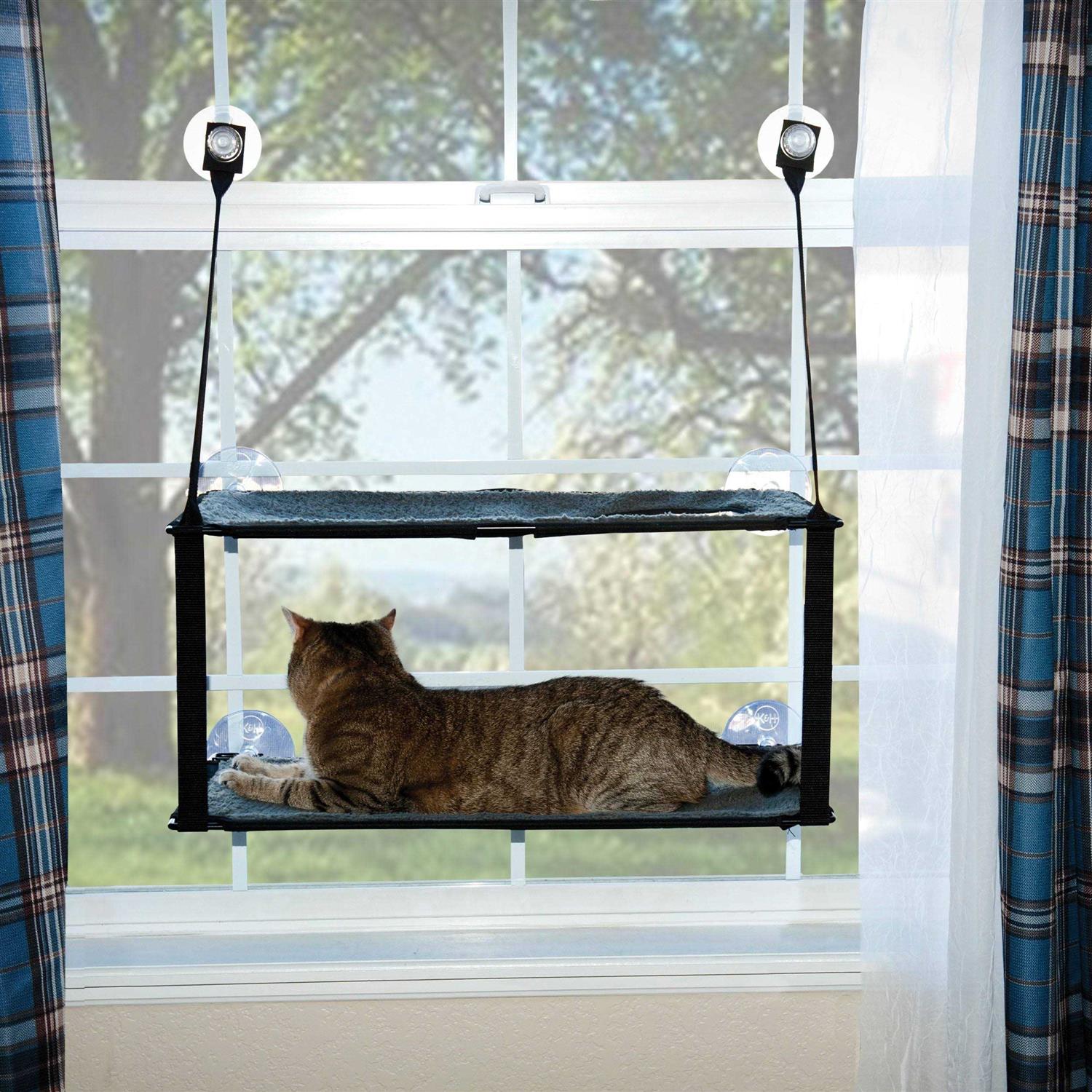 K&H Pet Products EZ Mount Window Double Stack Kitty Sill - Pet Supplies online store