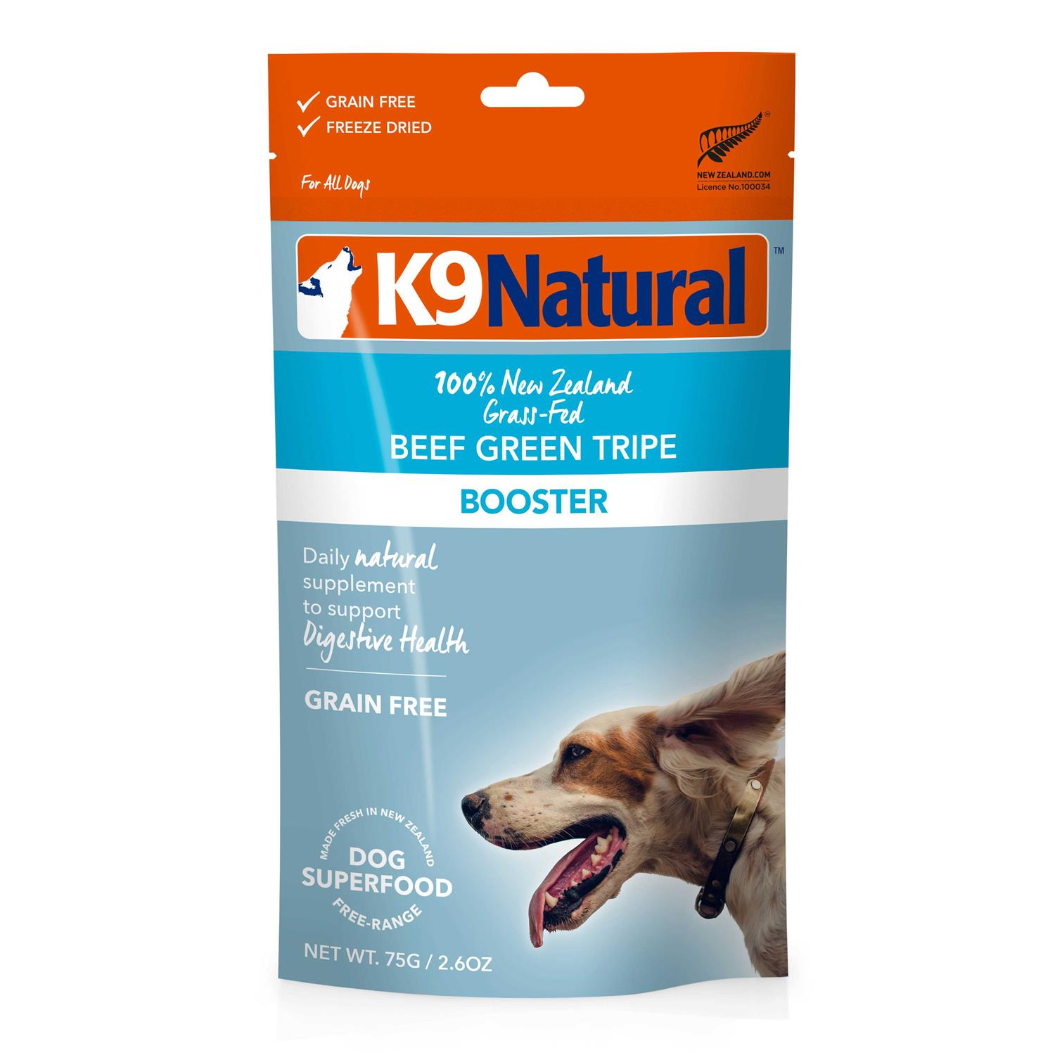 K9 Natural Beef Green Tripe Freeze-Dried Booster - Pet Supplies online store