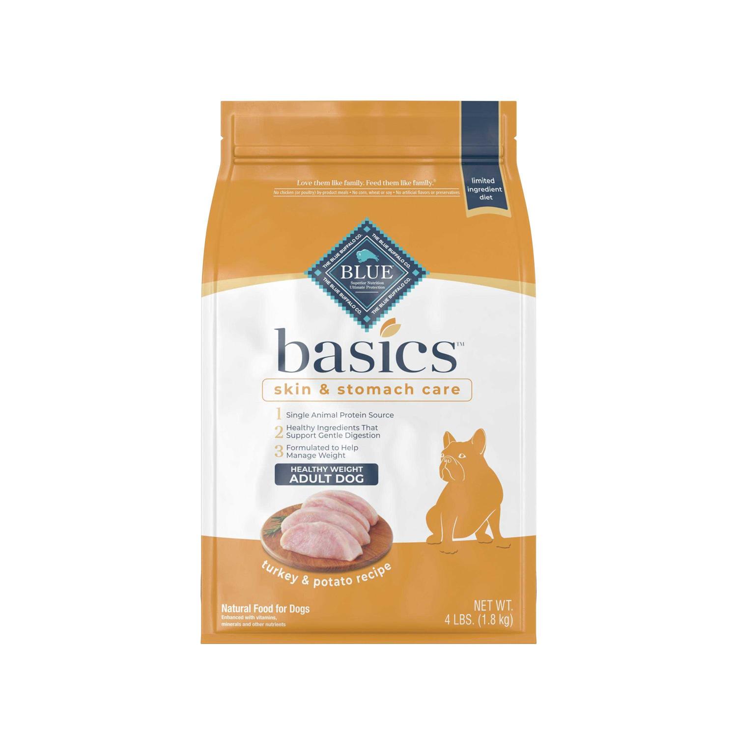 Blue Buffalo Basics Healthy Weight Turkey & Potato Dry Dog Food - Pet Supplies online store