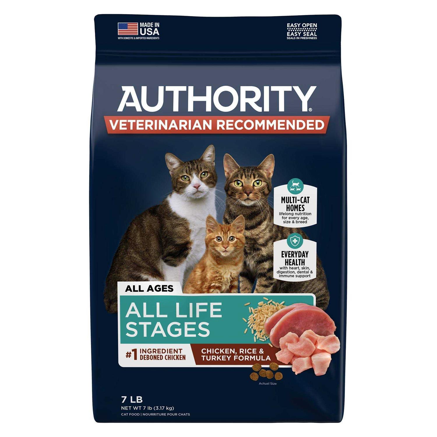 Authority Everyday Health All Life Stages Dry Cat Food - Pet Supplies online store