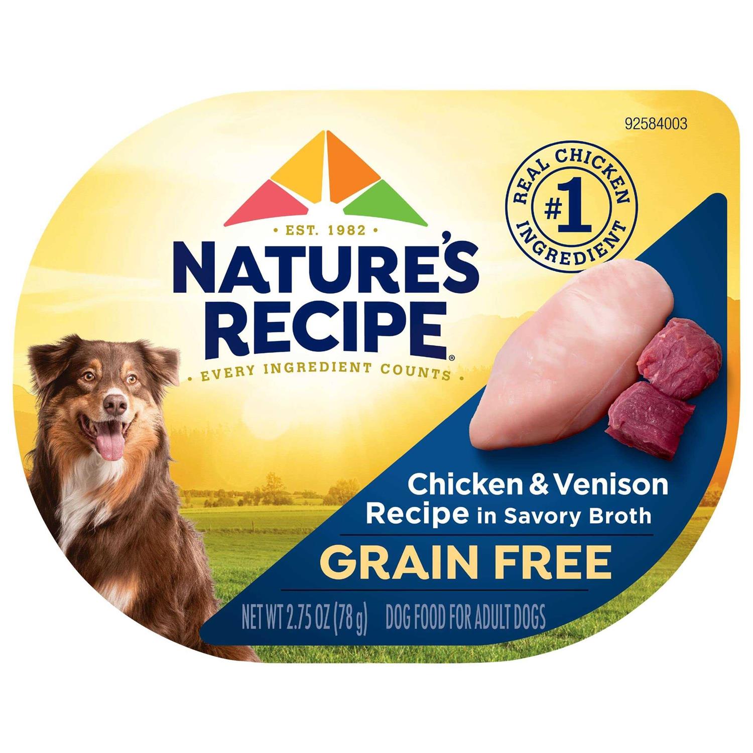 Nature's Recipe Grain Free Chicken Recipe Broth Wet Dog Food - Pet Supplies online store