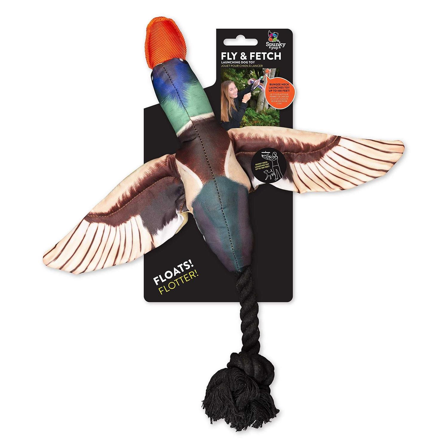 Spunky Pup Fly & Fetch Duck Dog Toy - Pet Supplies online store