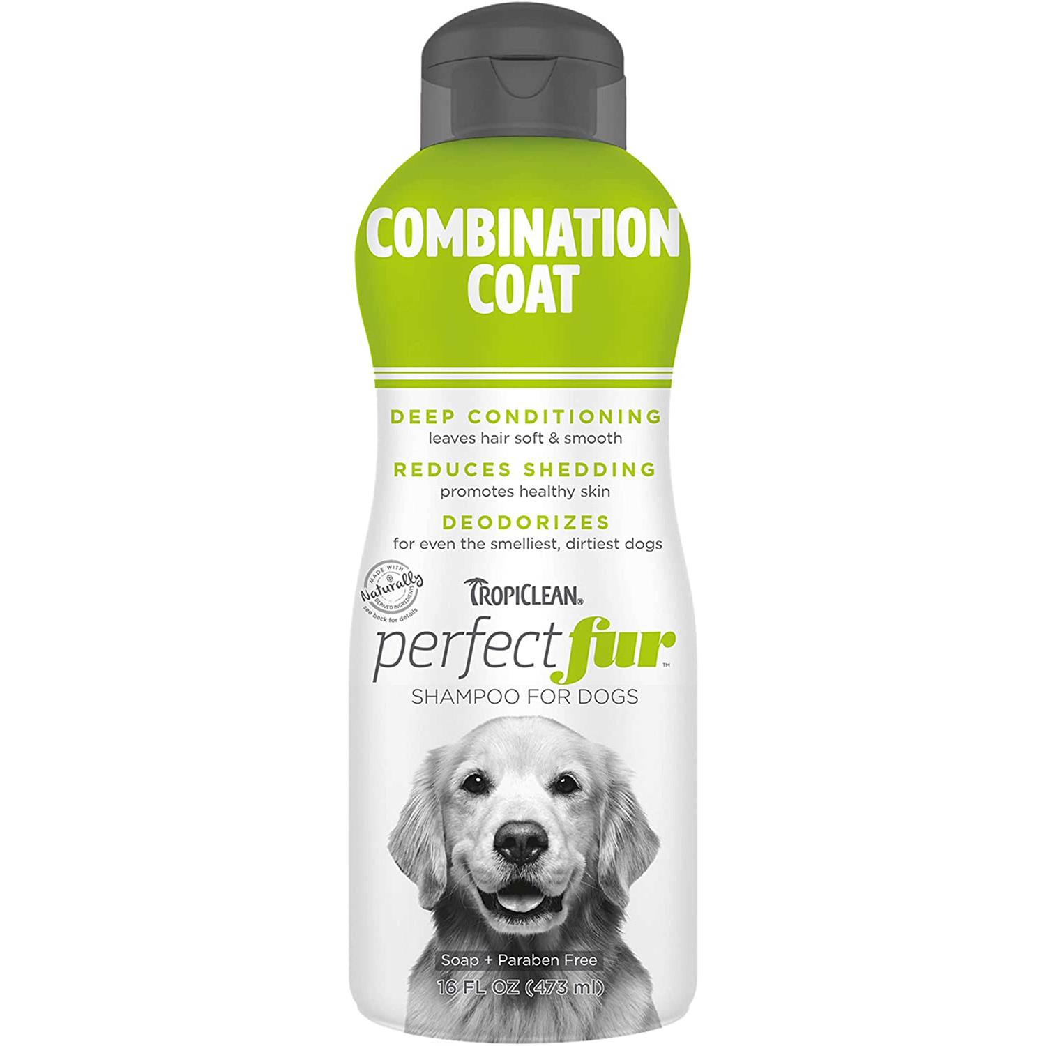 TropiClean PerfectFur Long Haired Coat Shampoo for Dogs - Pet Supplies online store