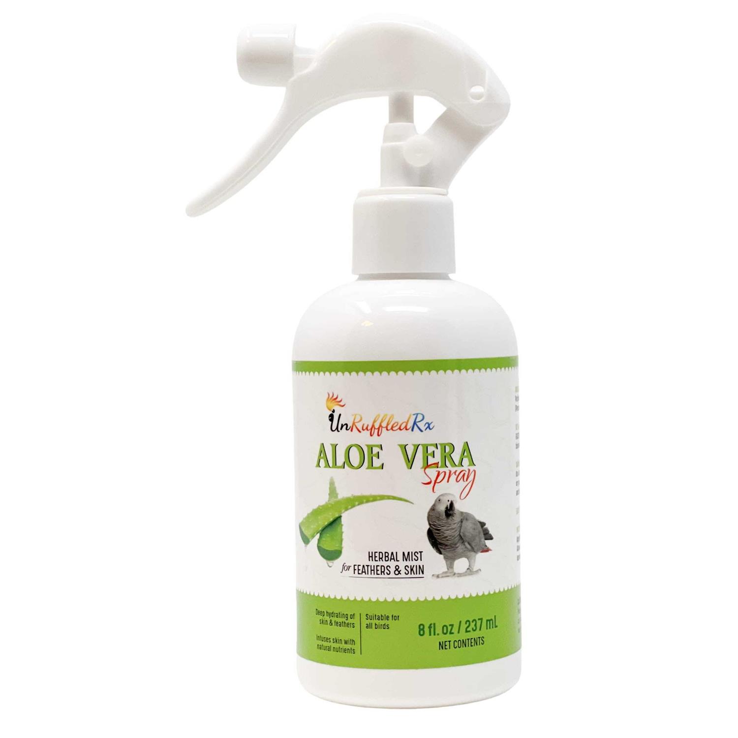 UnRuffledRx Aloe Vera Bird Bath Spray for Daily Care & Skin Health 8 Fl Oz - Pet Supplies online store