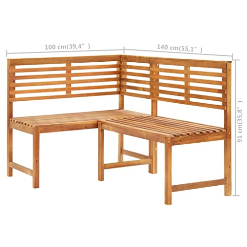 Patio Benches Patio Corner Bench 55.1