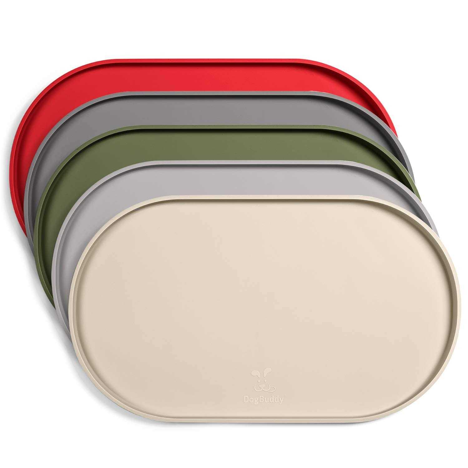 DogBuddy Dog Food Mat Waterproof Dog Bowl Mat, Silicone Dog Mat for Food and Water - Pet Supplies online store