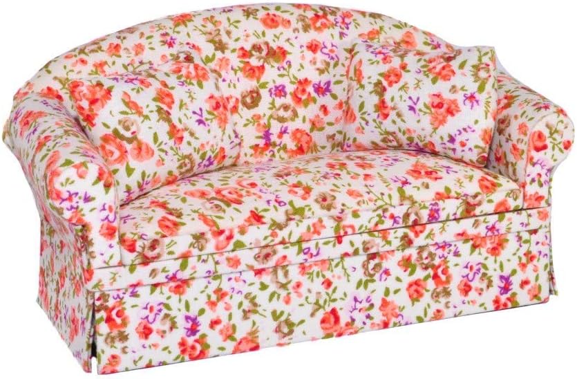 Melody Jane Dollhouse Floral Sofa Country Cottage Chintz Miniature Living Room Furniture