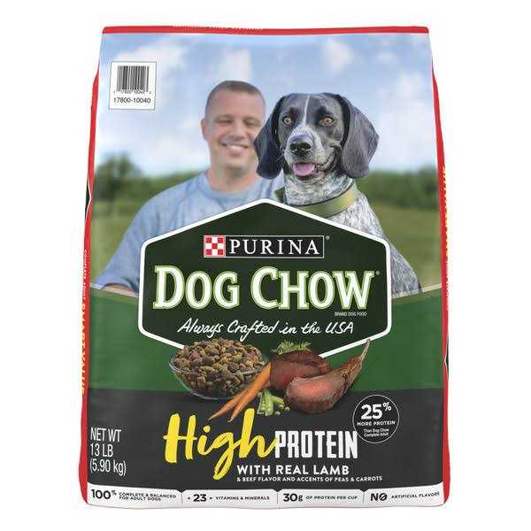 Purina Dog Chow High Protein Dry Dog Food With Real Lamb & Beef Flavor - Pet Supplies online store