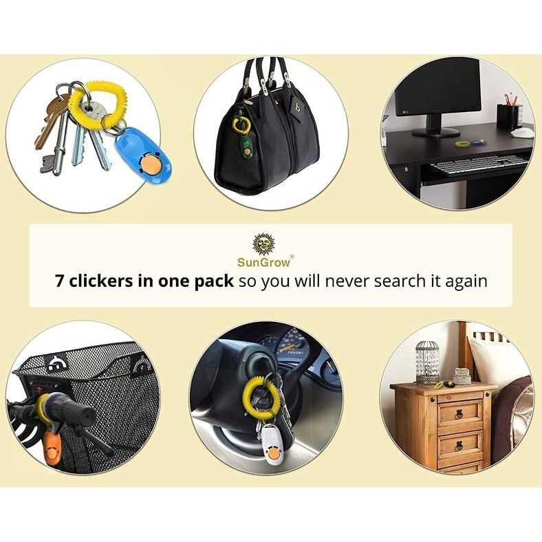 SunGrow Clickers with Wrist Band Dog & Cat Potty & Treat Training Tool - Pet Supplies online store