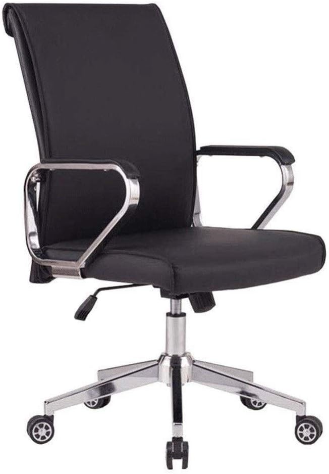 Home Work Chair Modern Ergonomic Mid-Back Computer Executive Office Chair with Padded Armrests Adjustable Seat Height