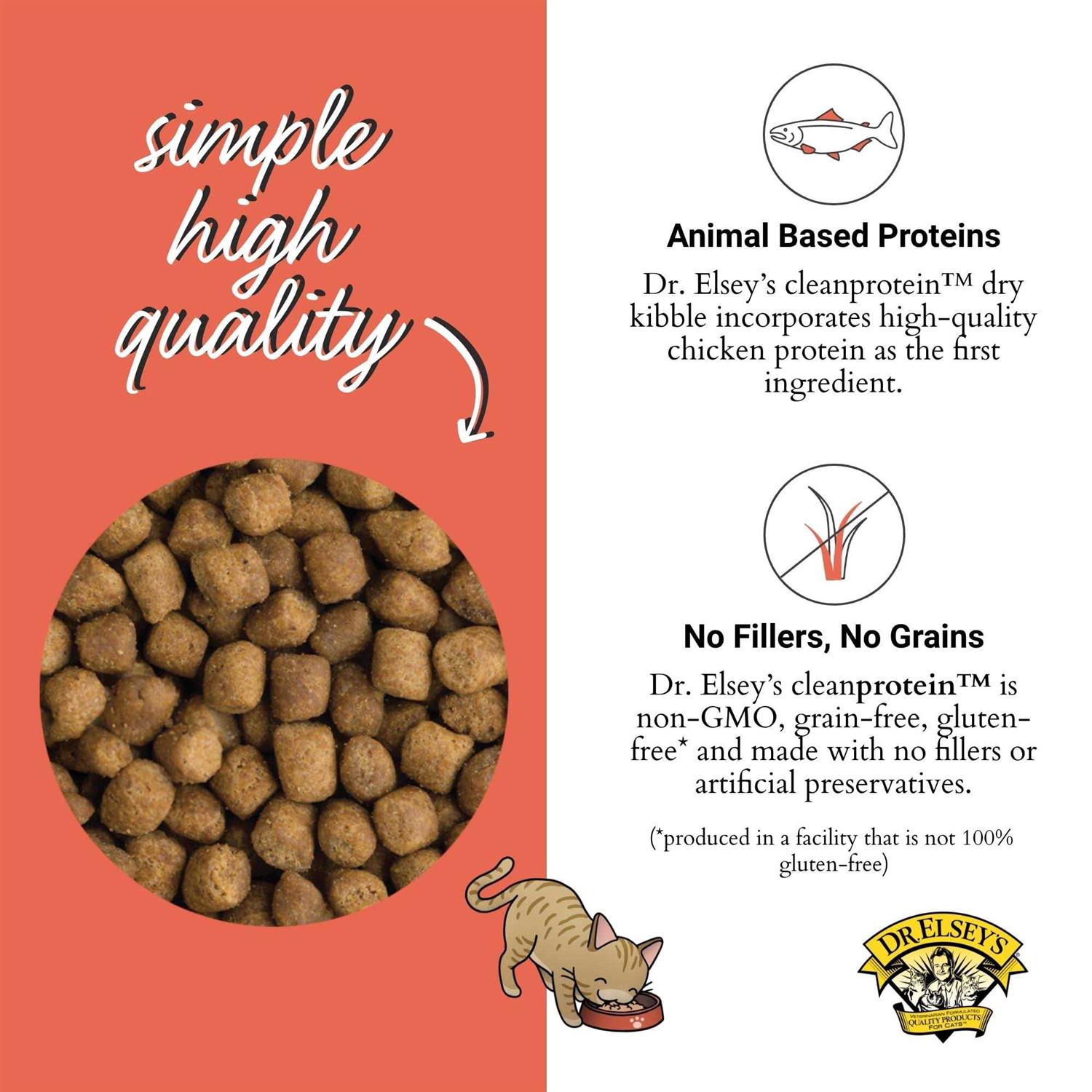 Dr. Elsey's cleanprotein Dry Cat Food Salmon - Pet Supplies online store