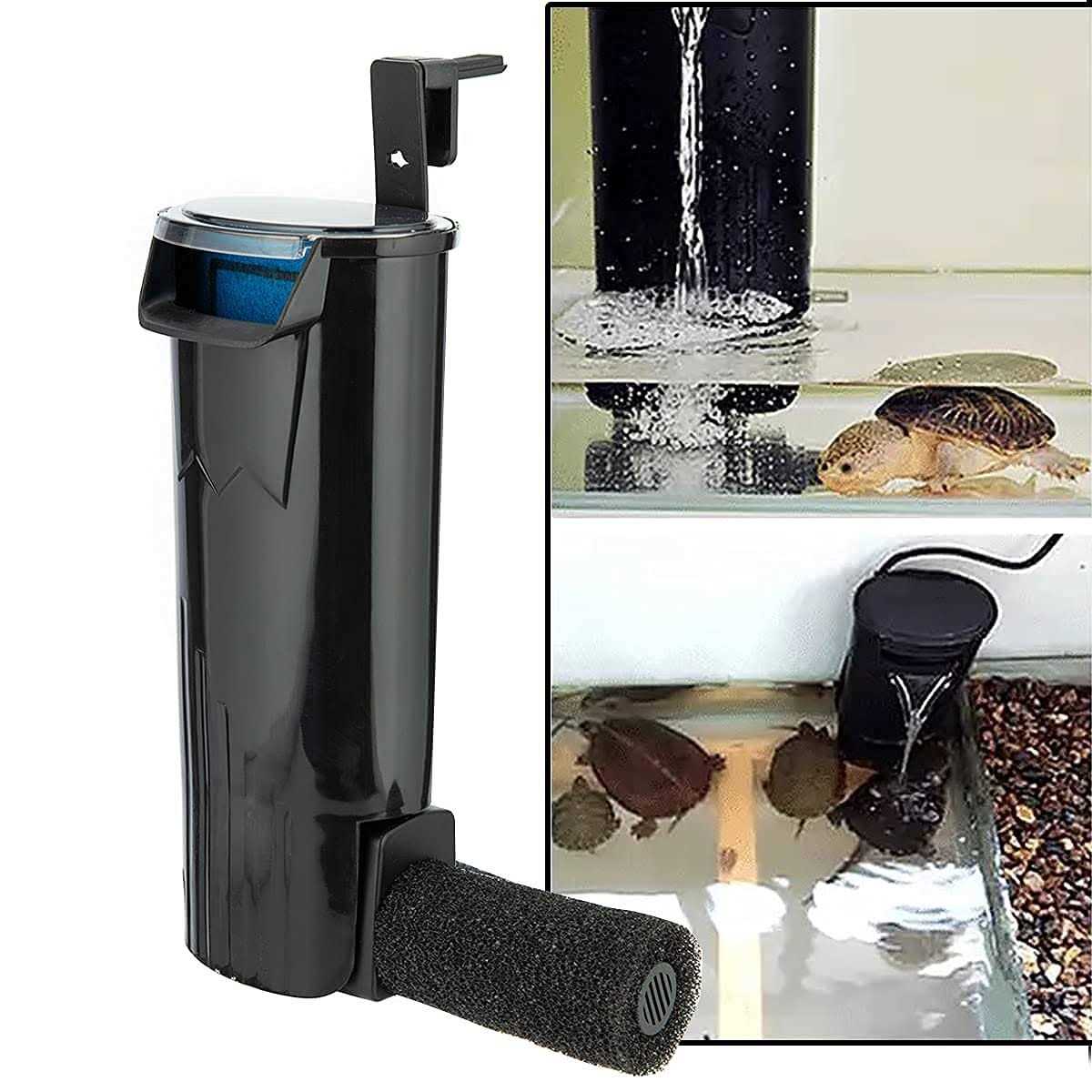 TechnologyMatter Turtle Filter Submersible Low Water Level Waterfall Filter Turtle Tank Aquarium Filter - Pet Supplies online store