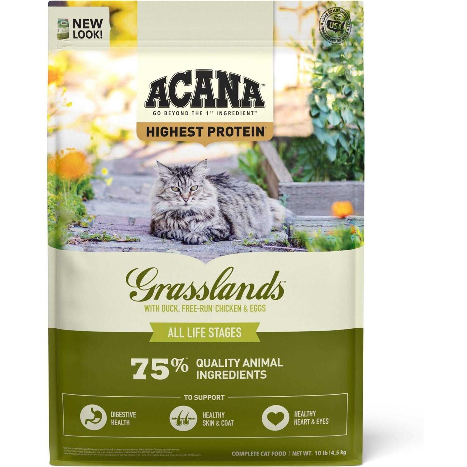 Acana Grasslands Dry Cat Food - Pet Supplies online store