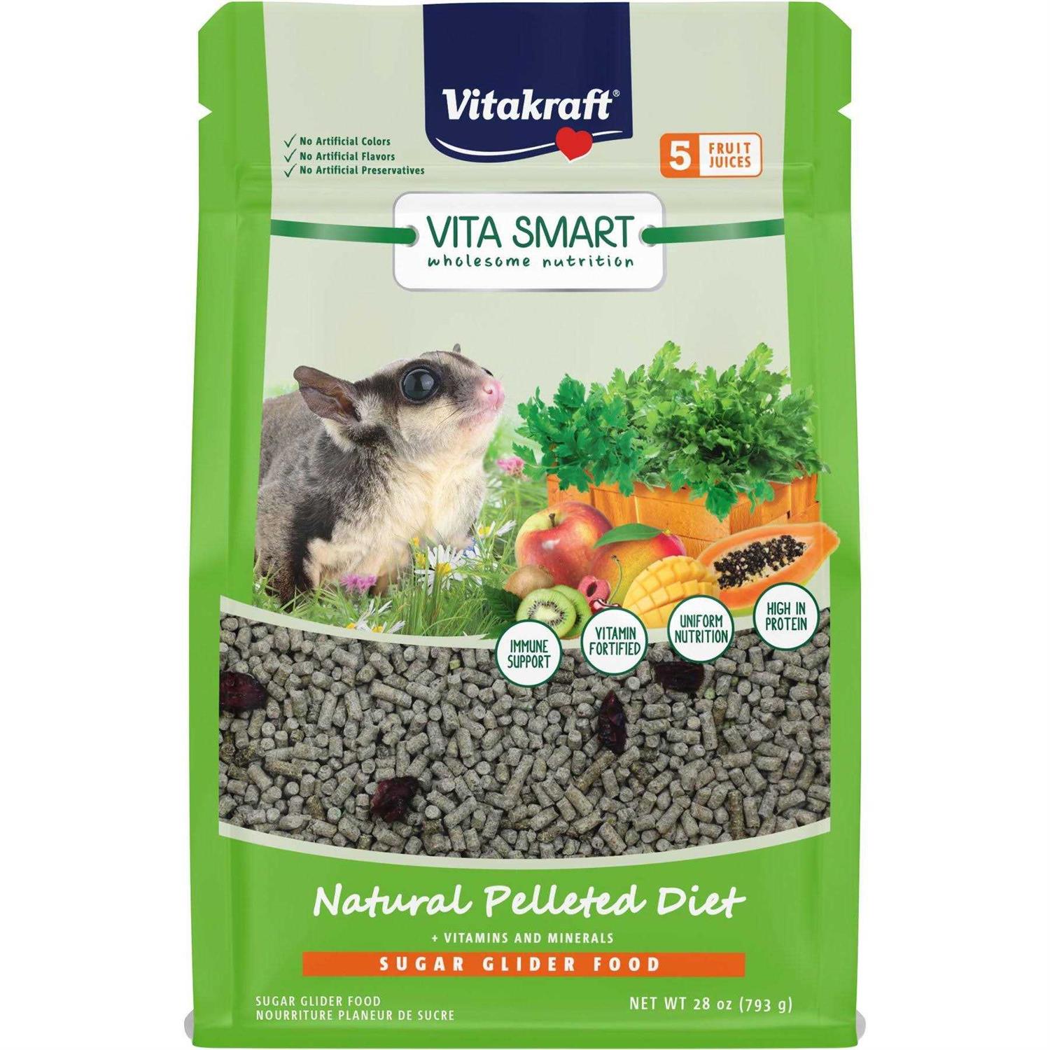 Vitakraft VitaSmart Complete Nutrition Sugar Glider Food - Pet Supplies online store