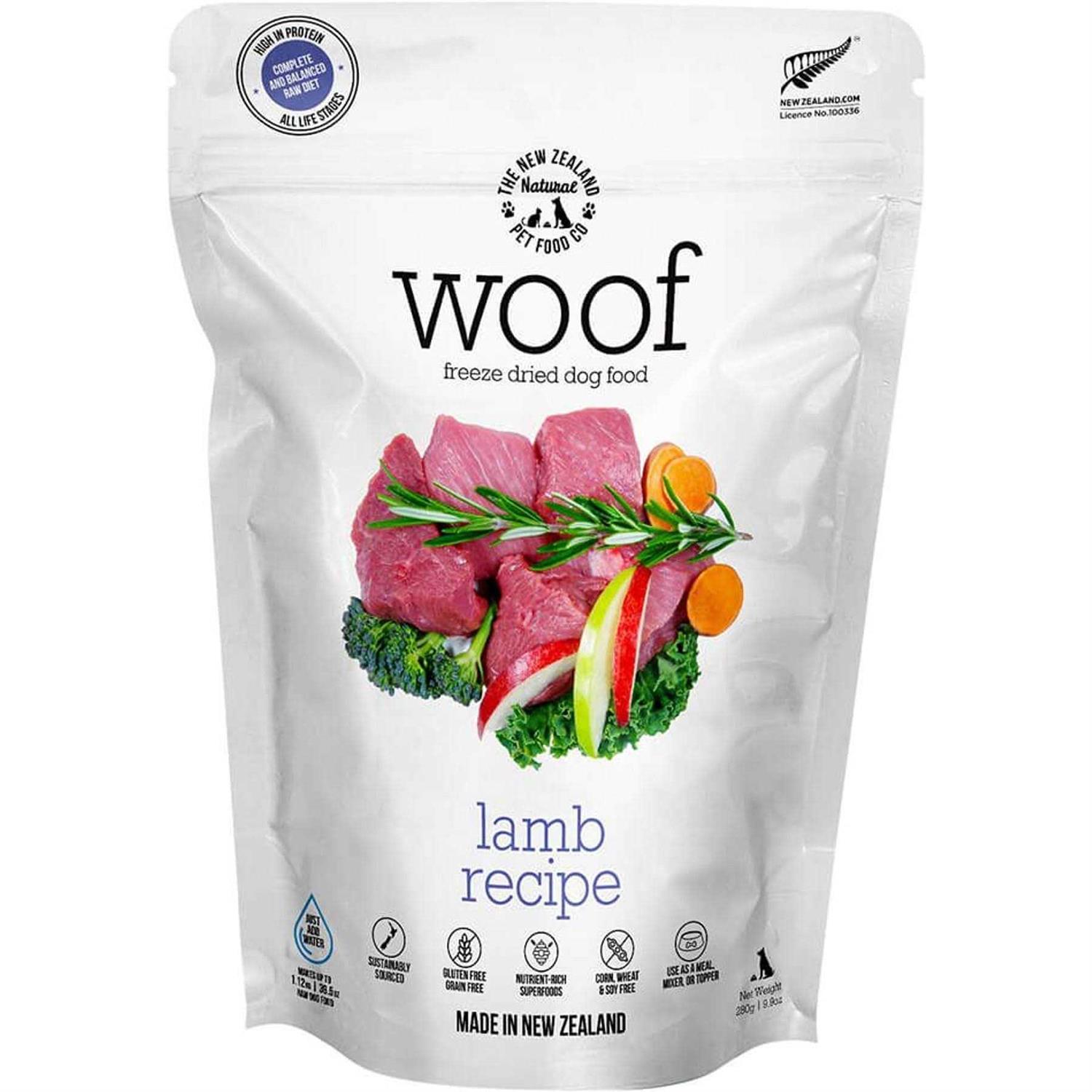 Woof Lamb Freeze Dried Dog Food - Pet Supplies online store