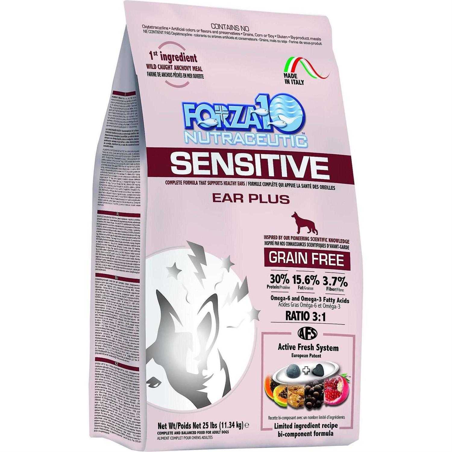 Forza10 Sensitive Ear Plus Grain-Free Dry Dog Food - Pet Supplies online store
