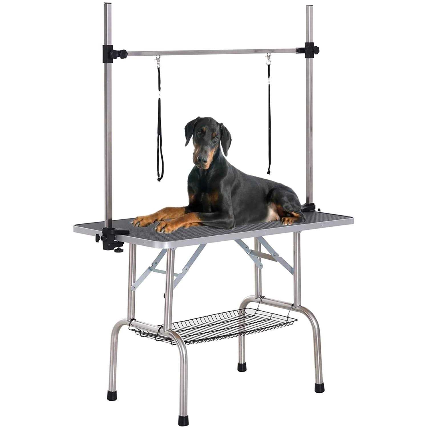 TRODEP Pet Grooming Table for Large Dogs Professional Heavy Duty Adjustable Dog Grooming Table with Arm & Noose & Mesh Tray - Pet Supplies online store