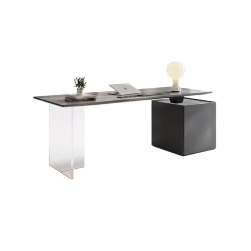 CHICKEN Computer Desk Home Small Apartment Minimalist Slate Study Desk Desk Modern Minimalist Company Office Computer Desk Standing Desk(160 * 70 * 75cm)