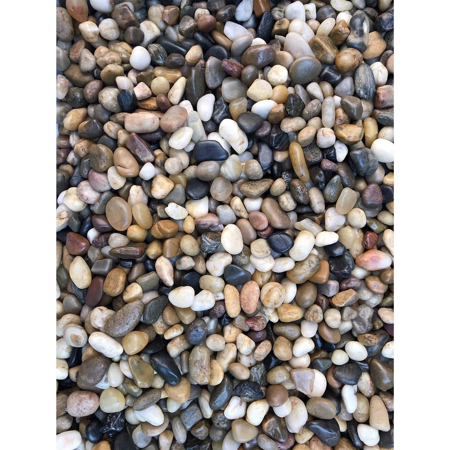 Voulosimi River Rock Stones Natural Decorative Polished Mixed Pebbles Gravel,Outdoor Decorative Stones for Plant Aquariums - Pet Supplies online store