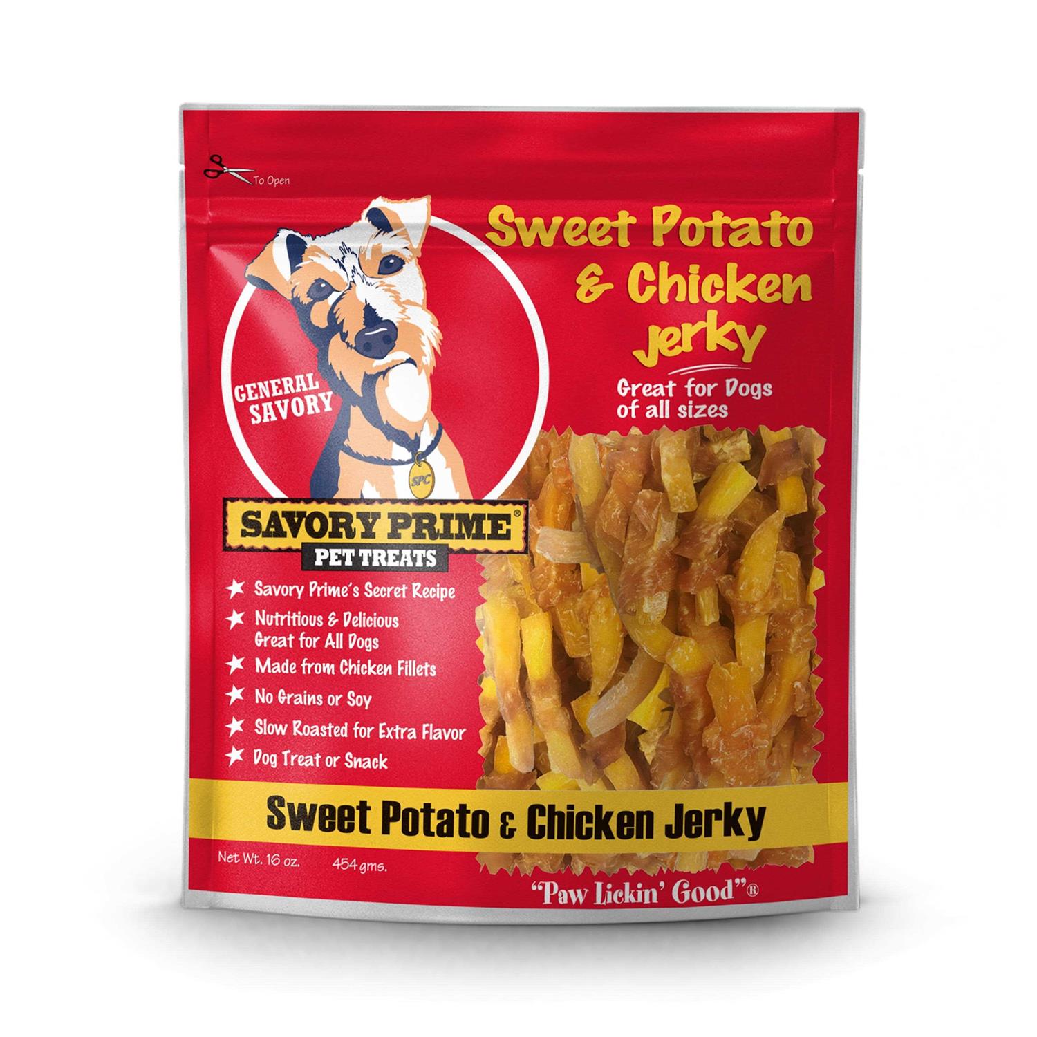Savory Prime Dog Treats Sweet Potato & Duck Jerky - Pet Supplies online store