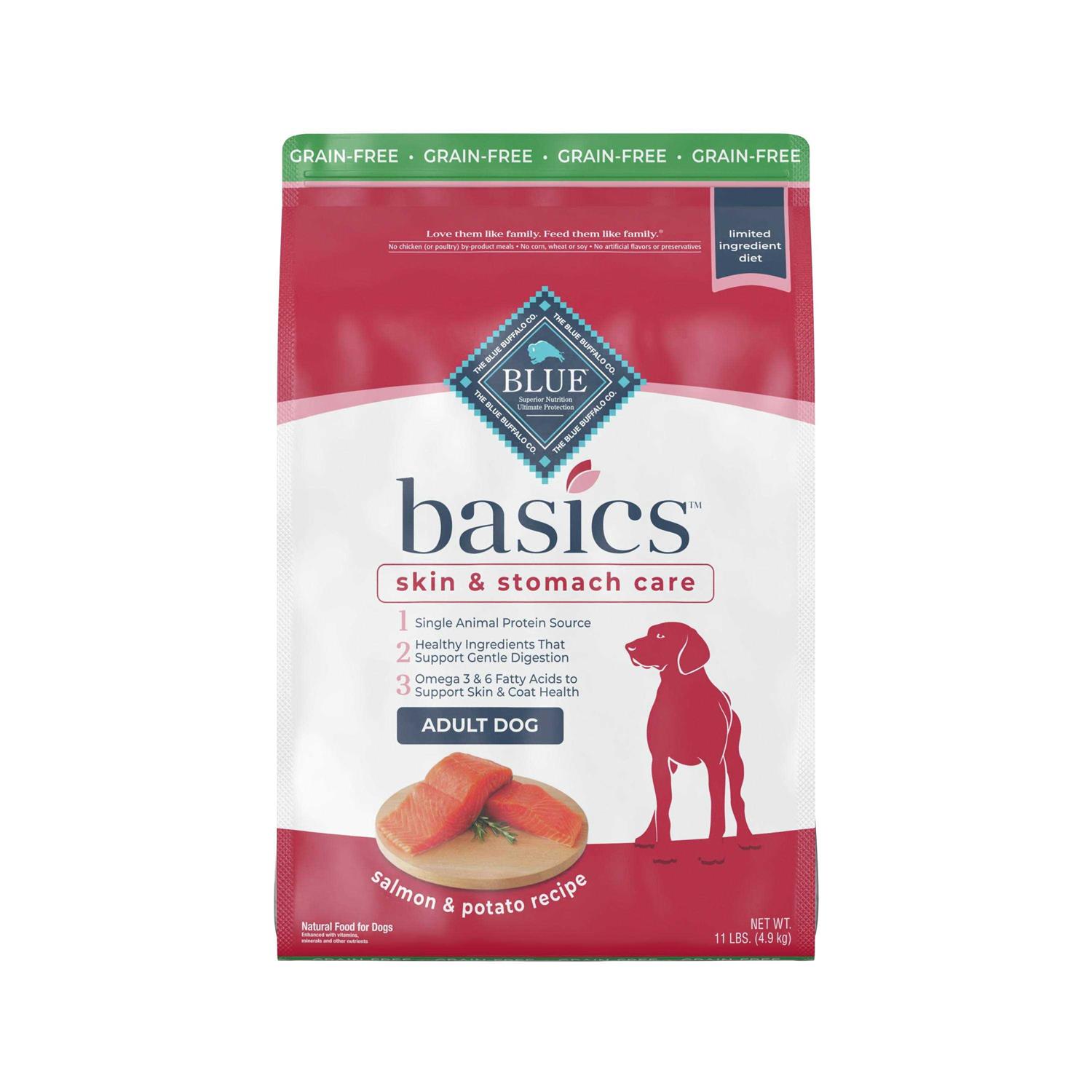 Blue Buffalo Basics Grain-Free Salmon Adult Dry Dog Food - Pet Supplies online store