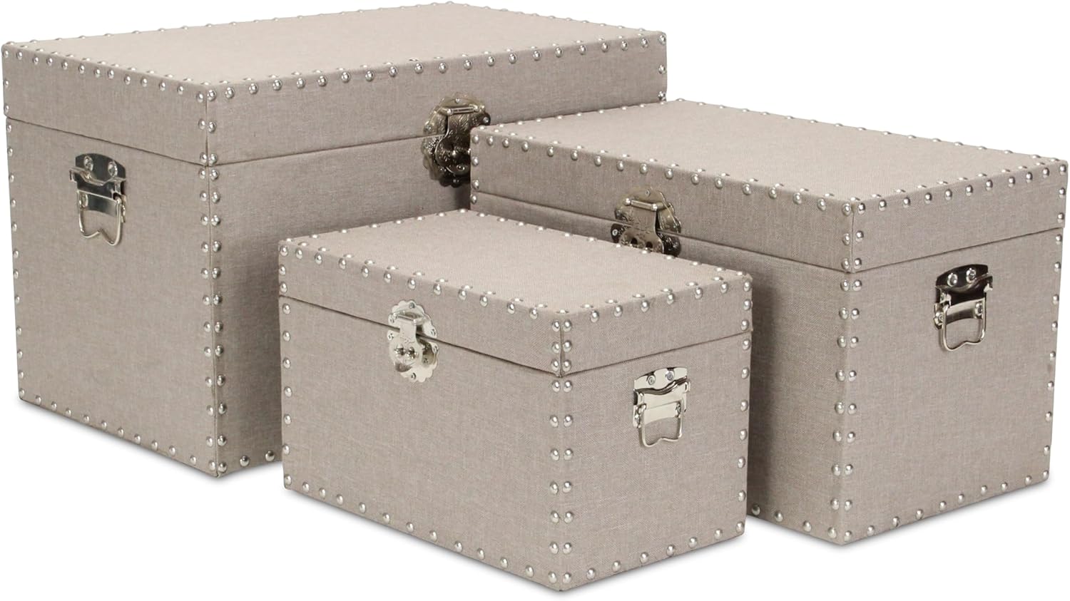 Cheung's Wooden Trunk Set, Tan