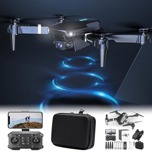 Drone With 1080P HD FPV Camera, Portable foldable Drone With accessories bag, RC Quadcopter With Altitude Hold Headless Mode Start Speed Adjustment, Toys Gifts for Beginners