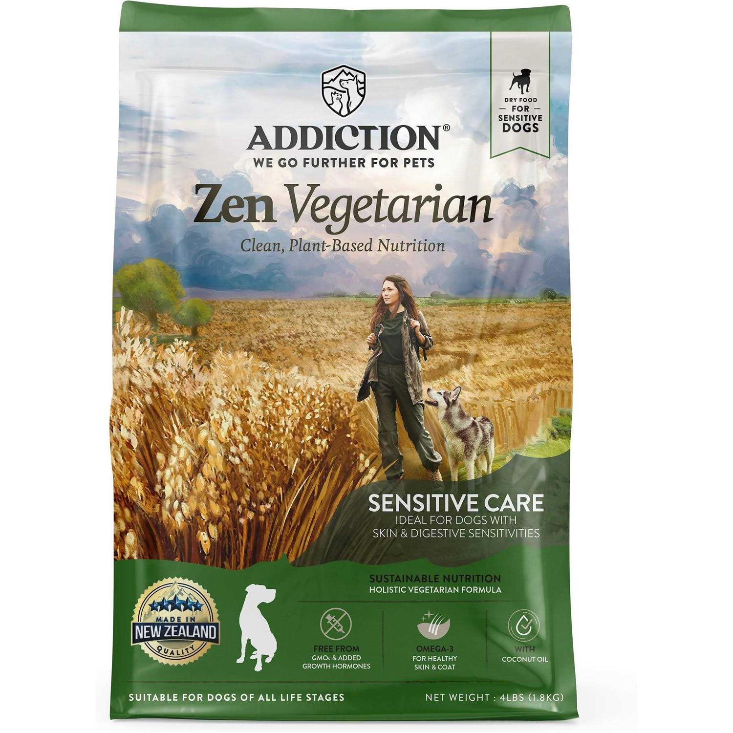 Addiction Zen Vegetarian Dry Dog Food - Pet Supplies online store