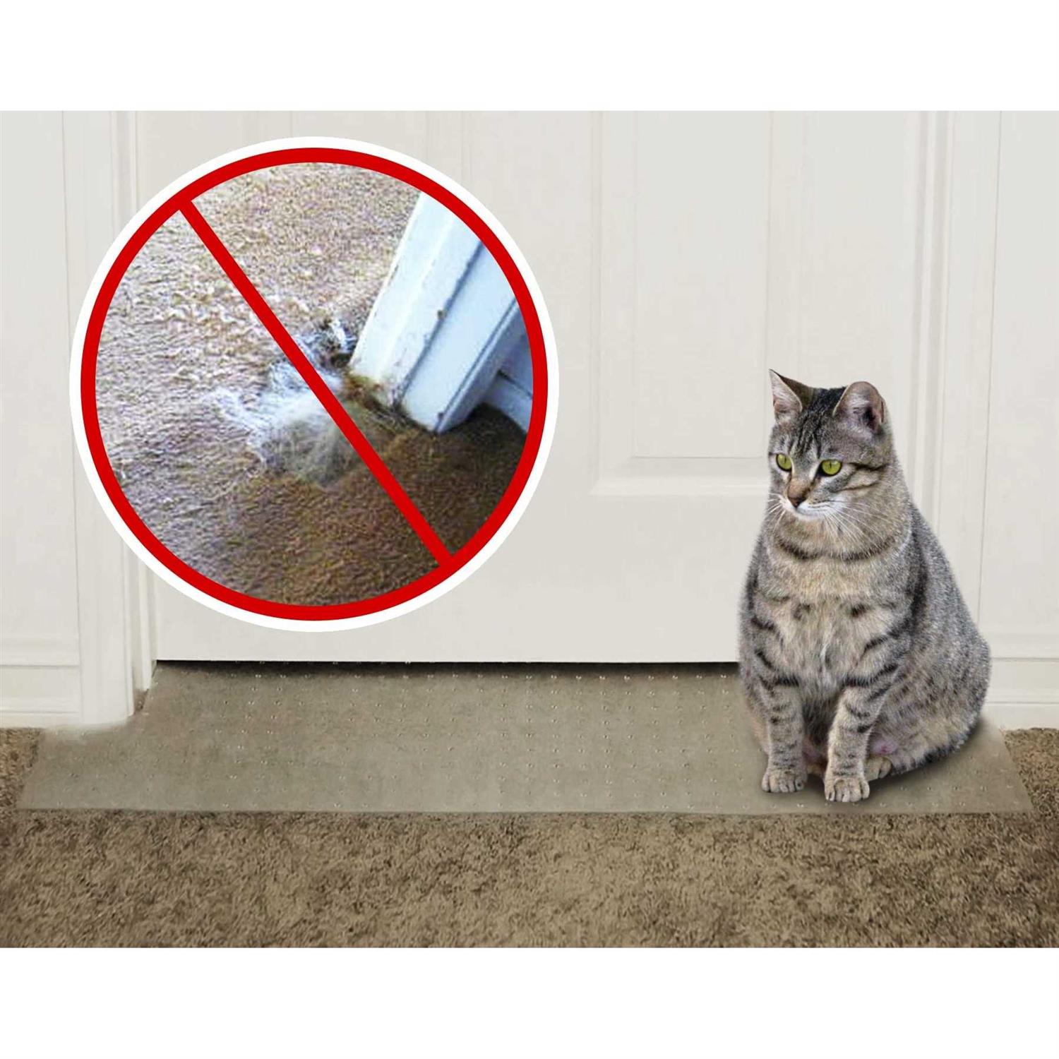KittySmart Carpet Scratch Stopper Stop Cats from Scratching Carpet at Doorway Instantly CSS fits doors 1/2 inch - Pet Supplies online store