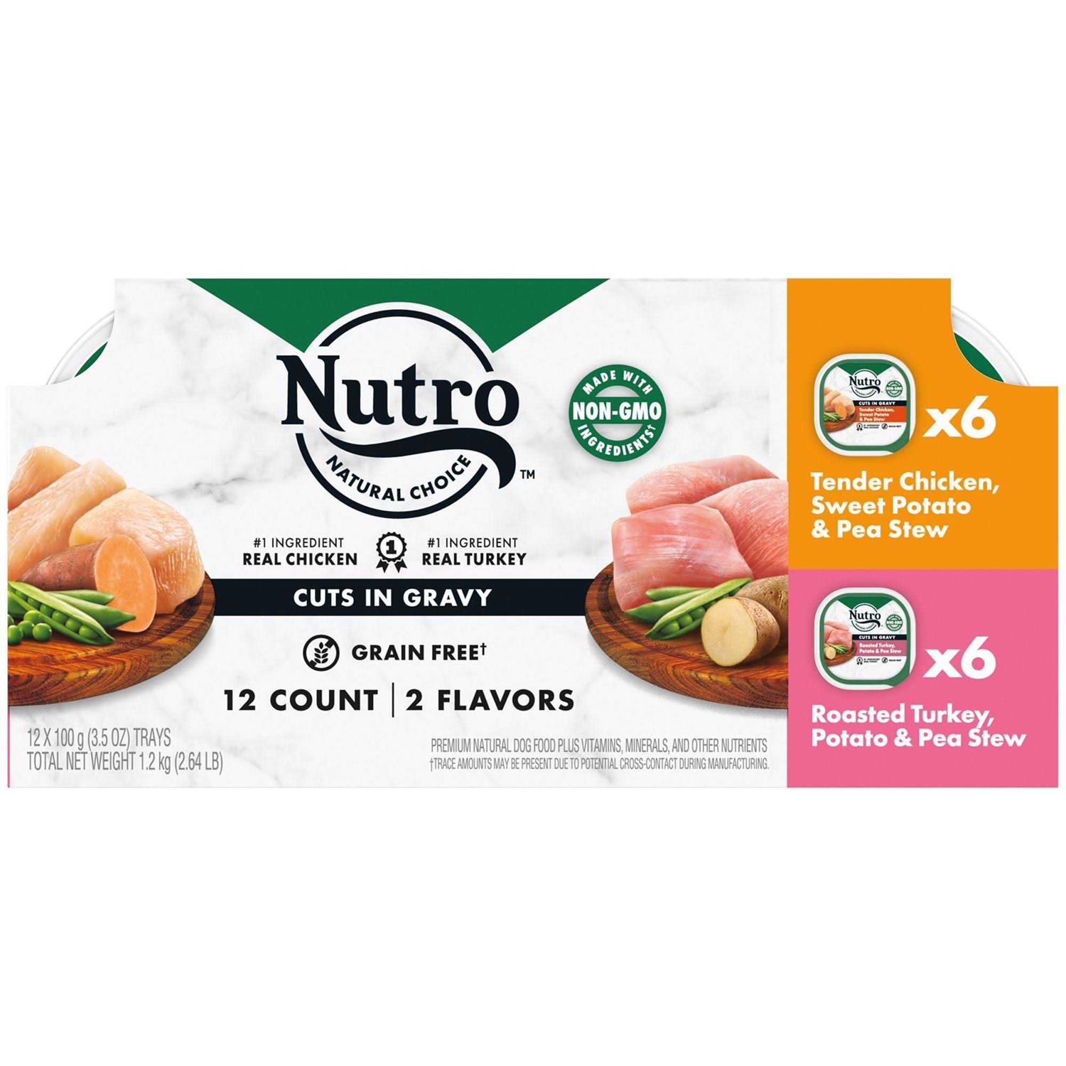 Nutro Cuts in Gravy Natural Grain-Free Wet Dog Food Variety Pack - Pet Supplies online store