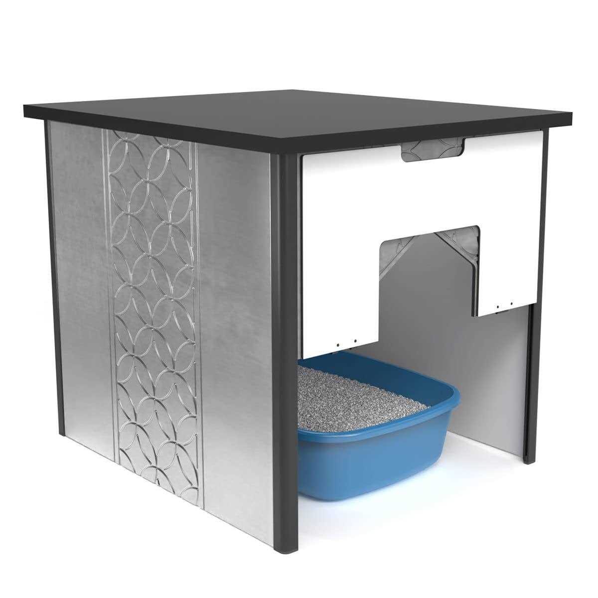 Palram Pets Catshire Cat Litter Box Enclosure Furniture Hidden - Pet Supplies online store