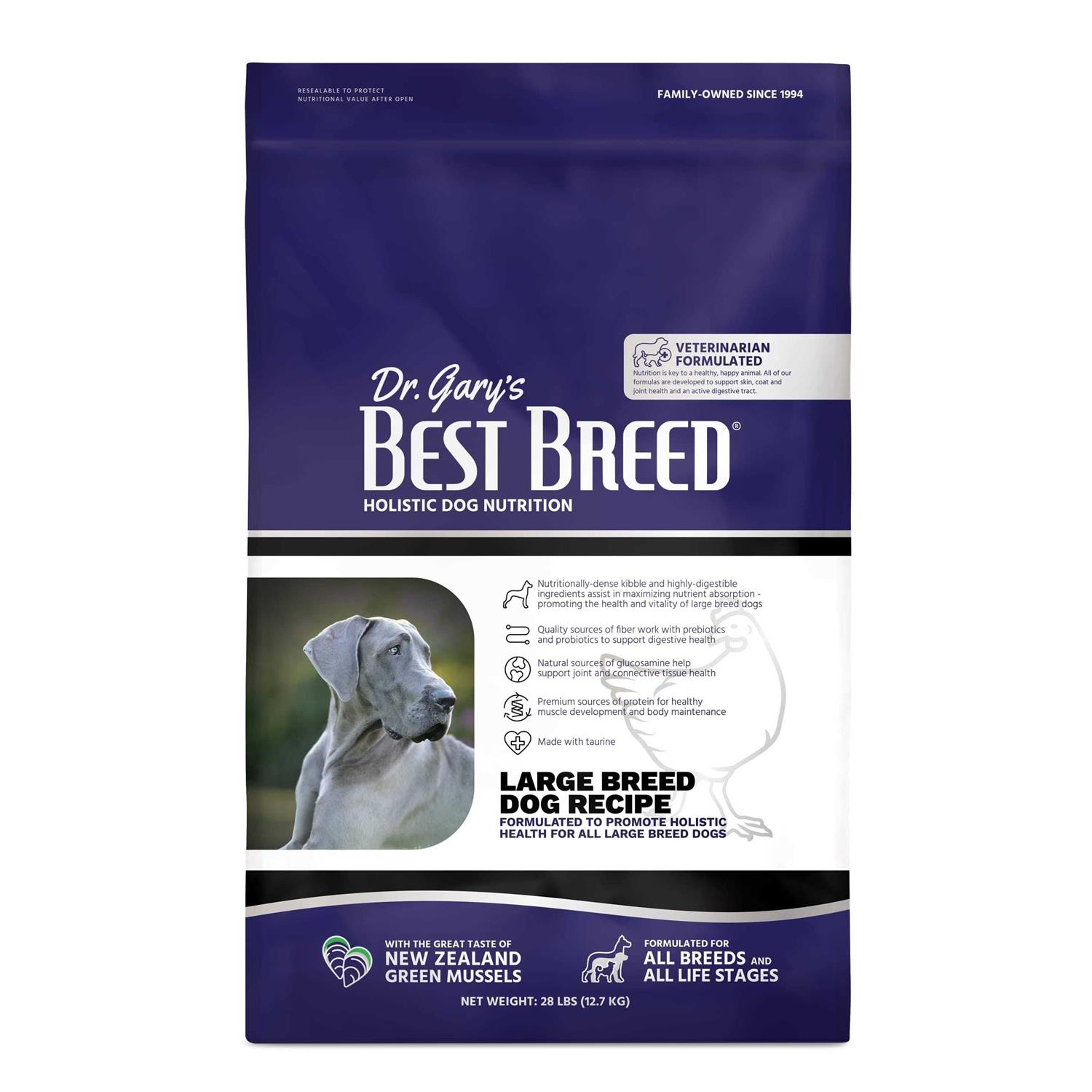 Dr. Gary's Best Breed Holistic Large Breed Dry Dog Food - Pet Supplies online store