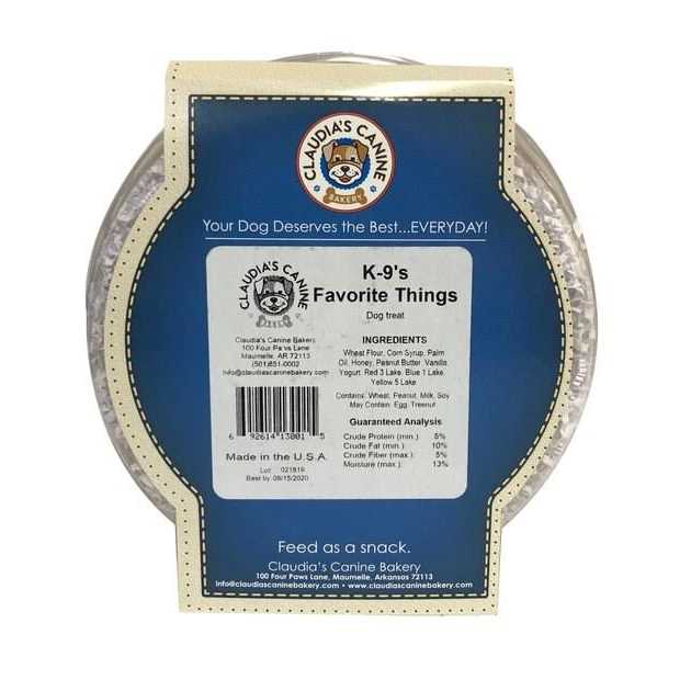 Claudia's Canine Bakery K-9's Favorite Things - Pet Supplies online store