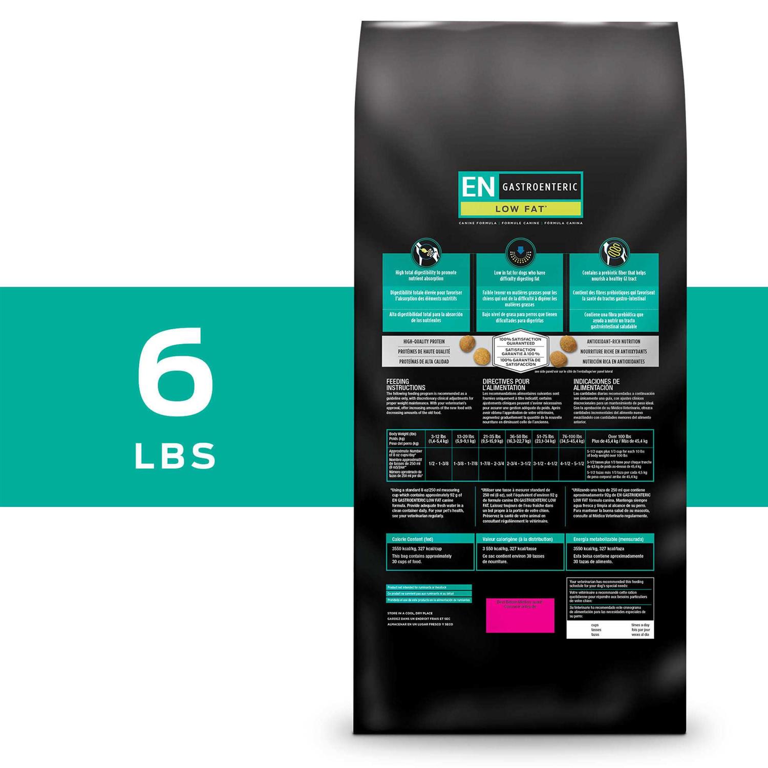 Purina Pro Plan Veterinary Diets EN Gastroenteric Low Fat Canine Formula Dry Dog Food - Pet Supplies online store