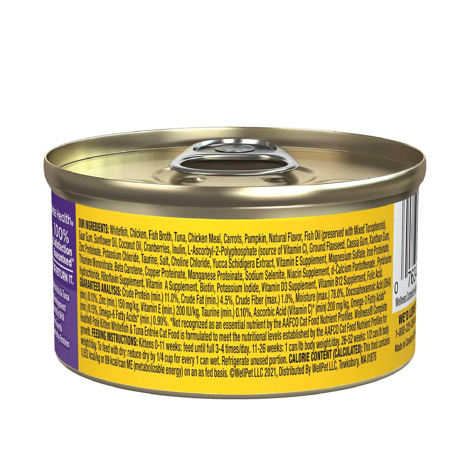 Wellness Complete Health Kitten Whitefish & Tuna Wet Cat Food - Pet Supplies online store