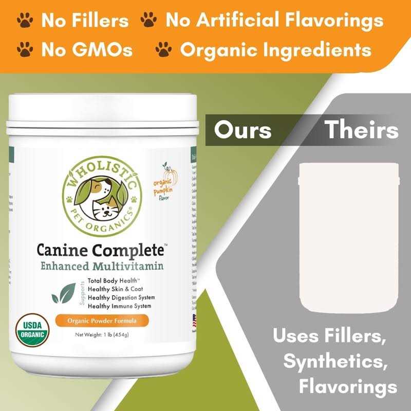 Wholistic Pet Organics Canine Complete Organic Pumpkin Supplement for Dogs - Pet Supplies online store