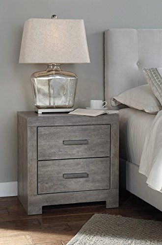 Signature Ashley Culverbach 6 Drawer Dresser and 2 Drawer Nightstand Bundle, Weathered Gray