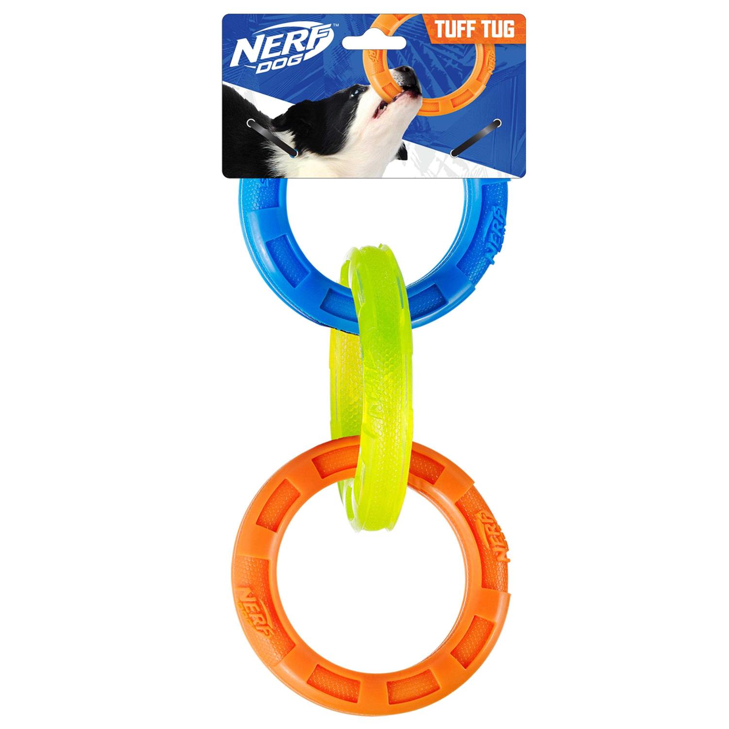 Nerf 3-Ring Tug Dog Toy - Pet Supplies online store