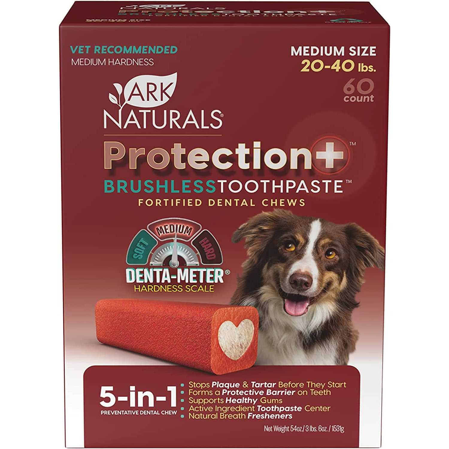 Ark Naturals Protection+ Brushless Toothpaste Fortified Dental Dog Chews - Pet Supplies online store