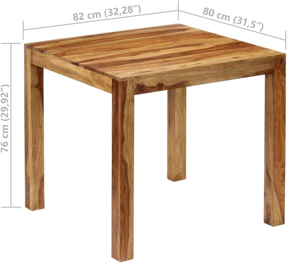 Counter Height Table Dining Room Table Kitchen and Dining Dining Table Set - Dining Table Solid Sheesham Wood 32.3