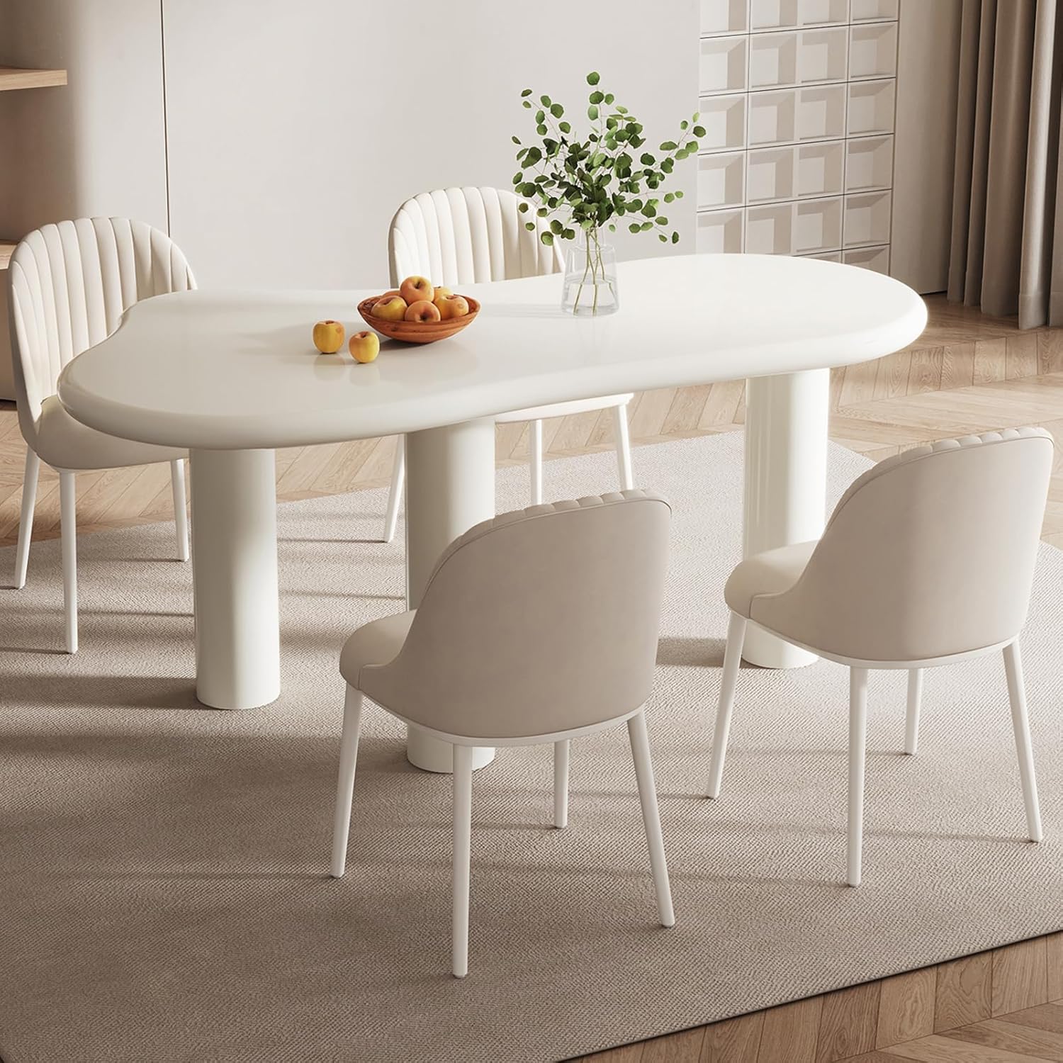 Luxury Dining Table with Chair,4 Sitter Dining Table,Dining Table Set 4 Seater,Dining Table Set 4 Chairs for Restaurant,Easy Assembly