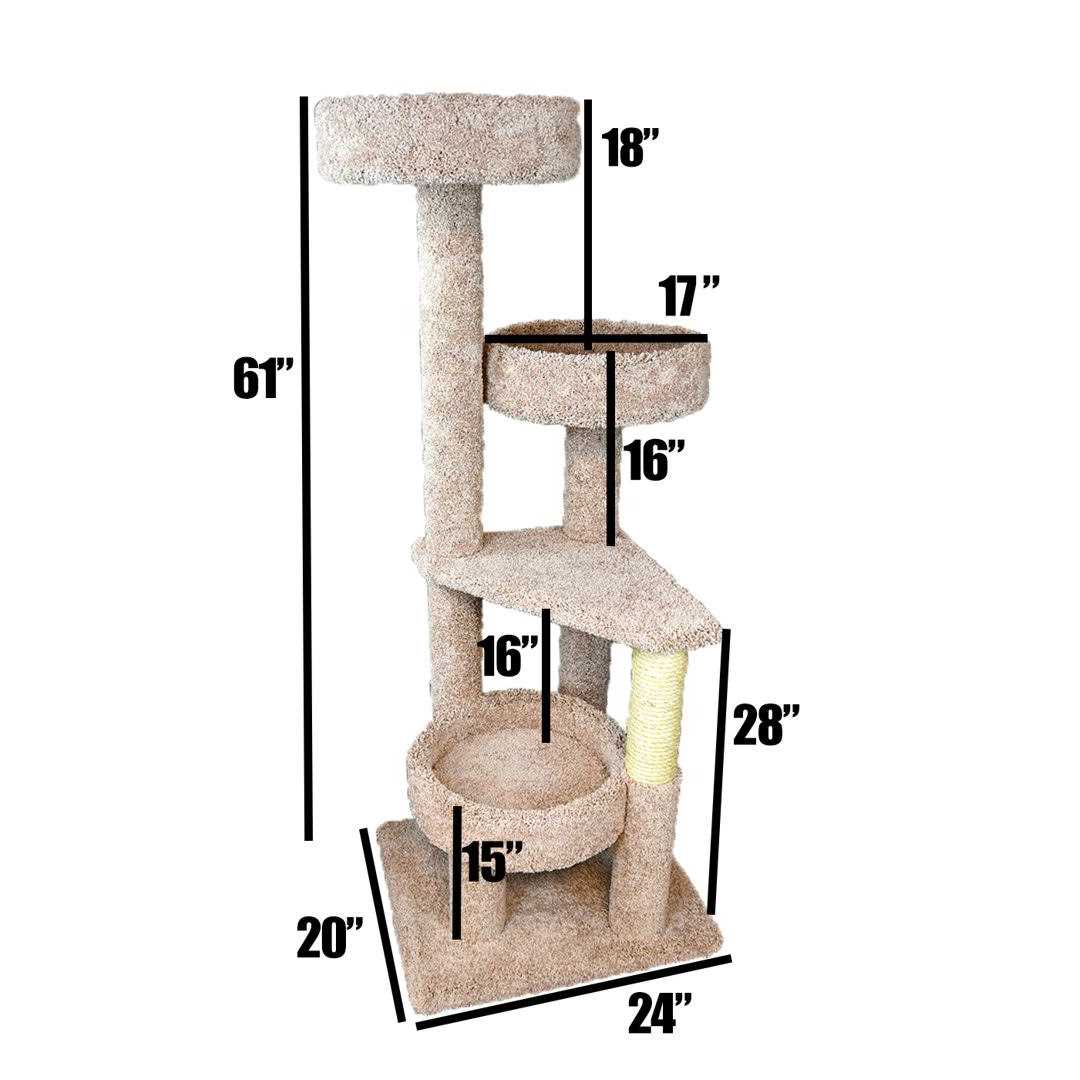 New Cat Condos 4 Level Cat Lounger - Pet Supplies online store