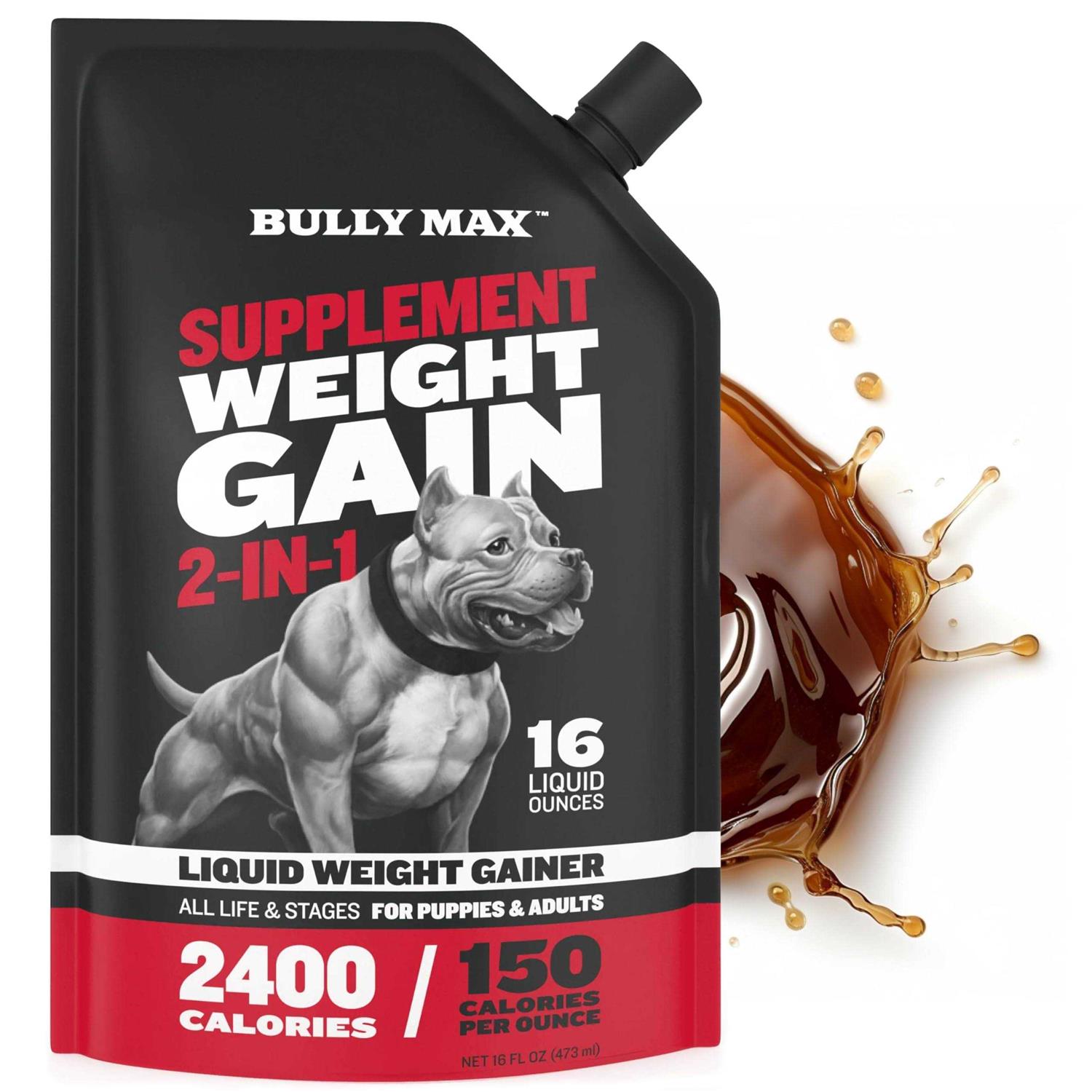 Bully Max Liquid Weight Gainer Supplement for Dogs - Pet Supplies online store