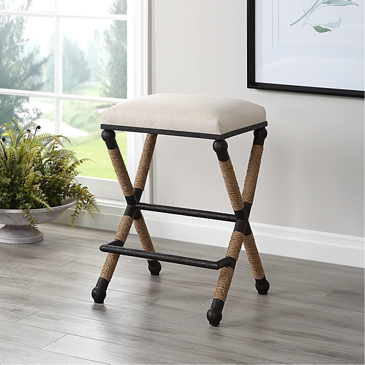 Firth - Counter Stool-27.63 Inches Tall and 18.75 Inches Wide