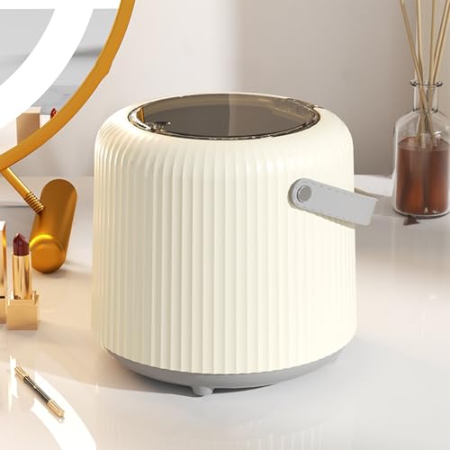 Small Trash Can with Lid, Desktop Small Trash Can, Mini Trash Can with Lid Removable Small Garbage Can for Bathroom, Office, Kitchen, Desk, Car