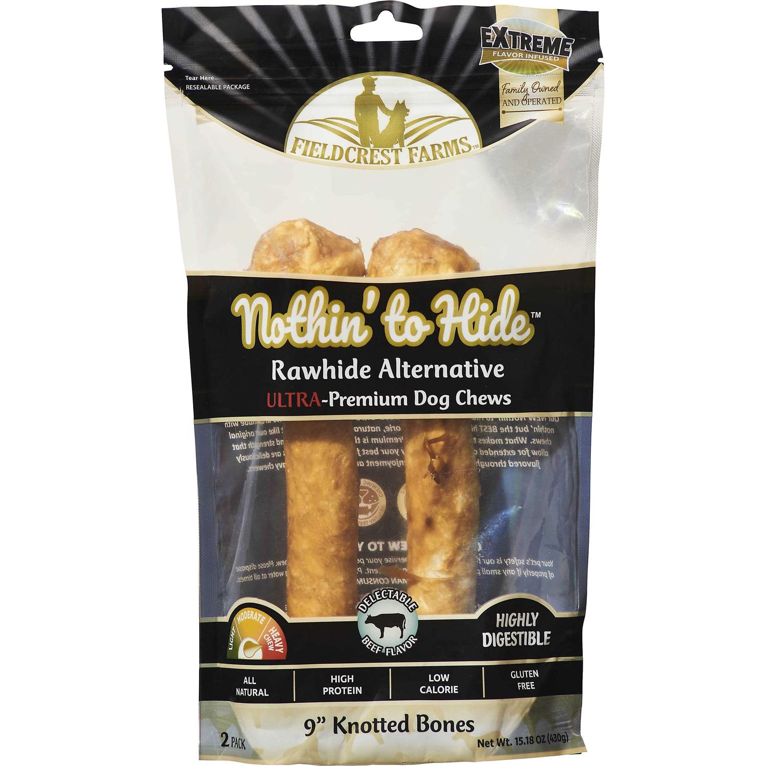 Nothin to Hide Ultra Knotted Bone Beef - Pet Supplies online store