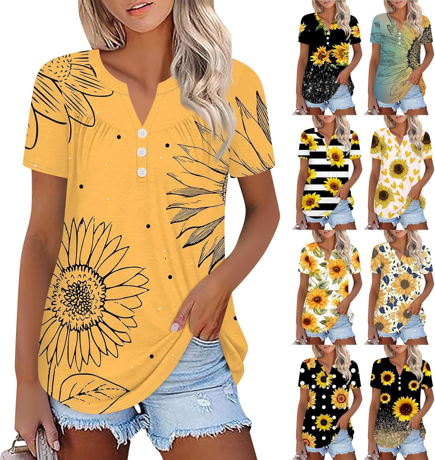 Deal of Today Prime Summer Top for Women 2024 Plus Size Cute Round Neck Short Sleeve Casual Fall Clearance Ribbed Tank Top