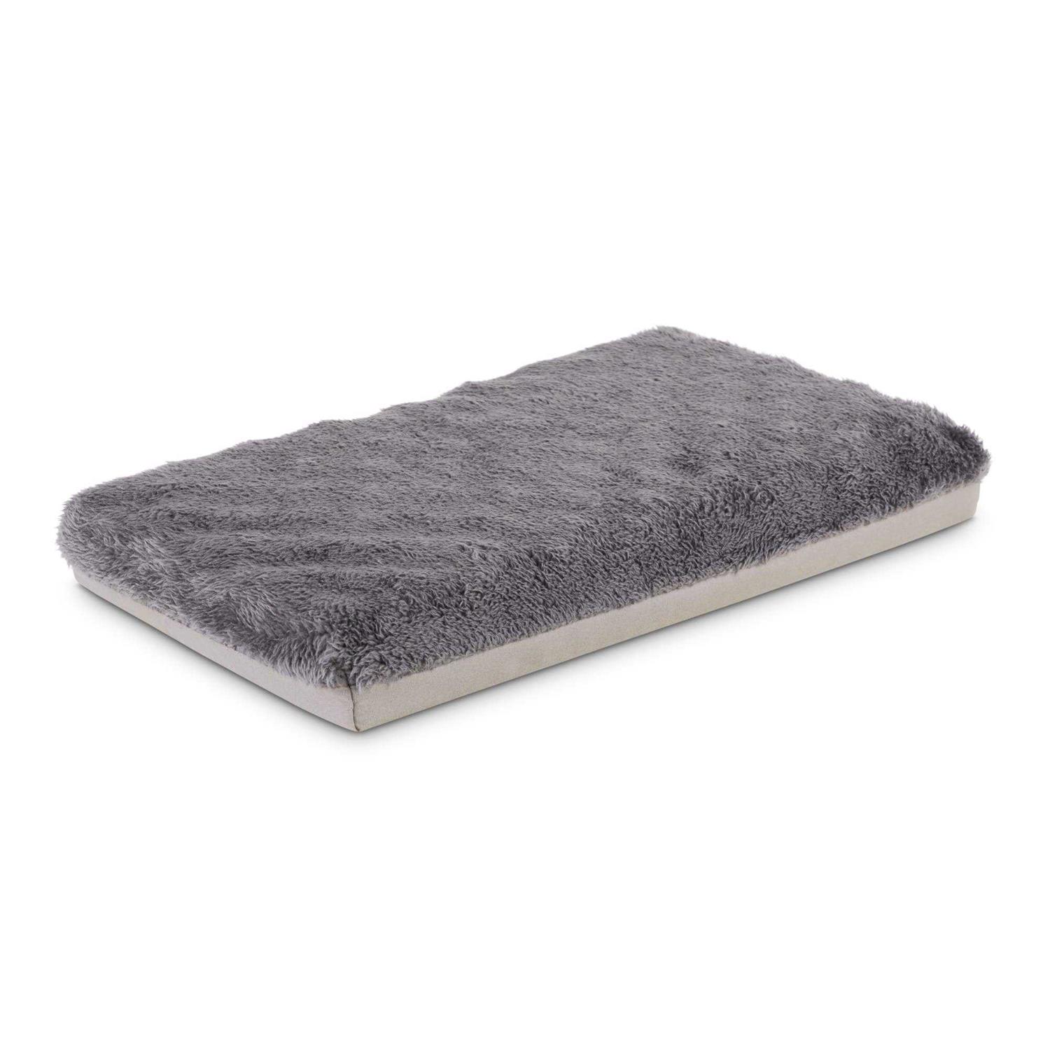 EveryYay Essentials Happy Place Dark Grey Foam Dog Crate Mat and Pet Bed - Pet Supplies online store