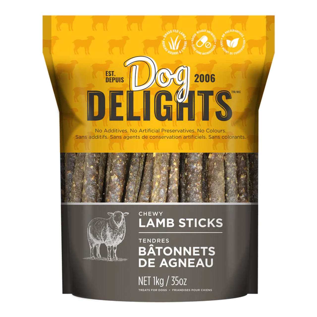 Dog Delights Chewy Lamb sticks - Pet Supplies online store